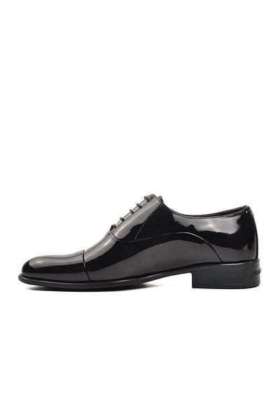 Pierre Cardin 70PC20 Groom Μαύρο λουστρίνι Γνήσιο δέρμα Ανδρικά Κλασικά Παπούτσια