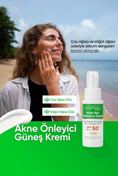 docteur blanc Akne Önleyici Güneş Kremi Spf 50+ 50 Ml