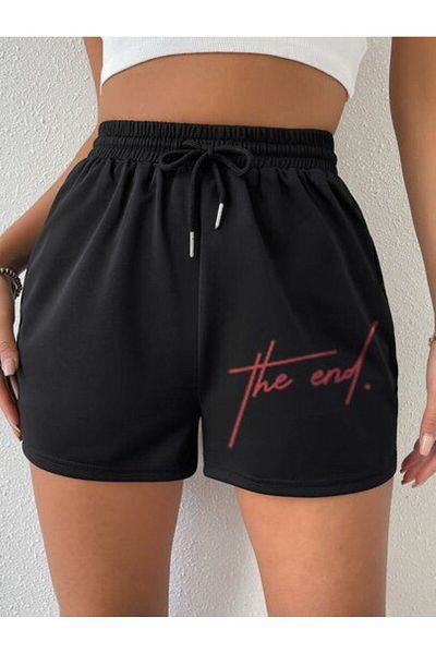 hapeshop Unisex The End Printed Shorts