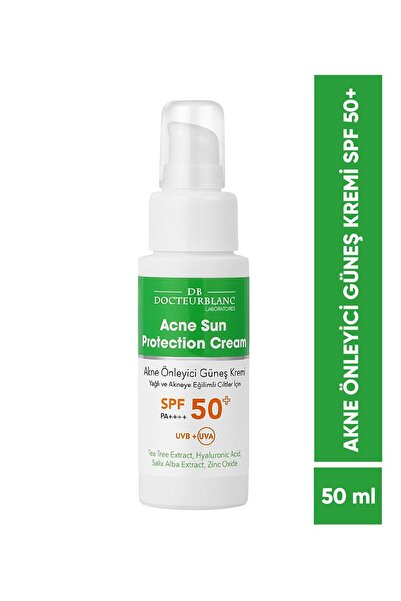 docteur blanc Akne Önleyici Güneş Kremi Spf 50+ 50 Ml