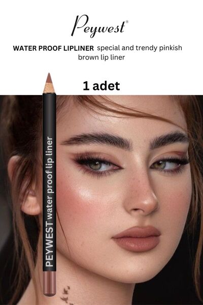 PEYWEST Trendy Brown Waterproof Lipliner Kahve Dudak Kalemi Extra Dayanıklı