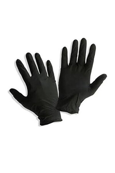 Van Siyah Pudrasız Nitril Eldiven S Beden 100 Adet