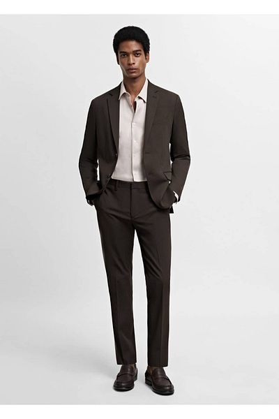 MANGO Man Cămașă din poplină super slim