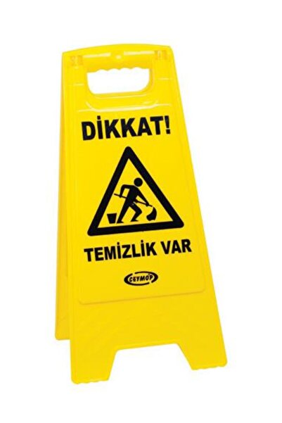 Ceymop Temizlik Var Levhası (SARI) (60X30 CM) (CYP-817) (1 ADET)