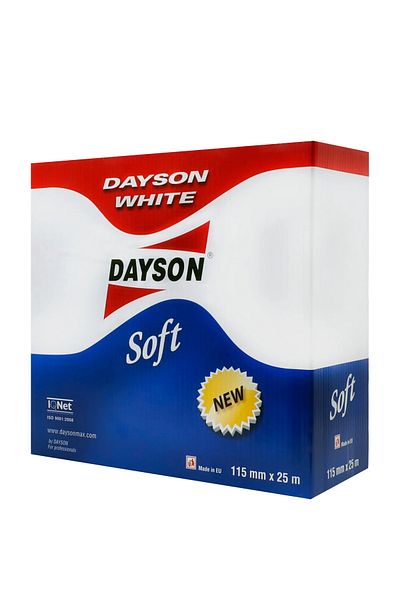 DAYSON 25 Meter Soft Sponge Sandpaper - 220 Grit, 115mm x 25 Meters