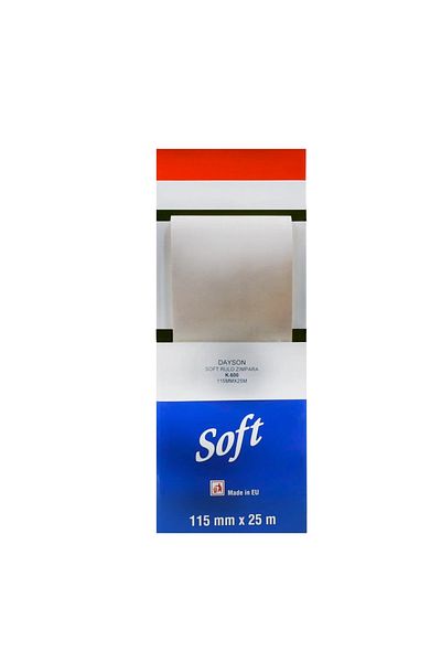 DAYSON 25 Meter Soft Sponge Sandpaper - 220 Grit, 115mm x 25 Meters