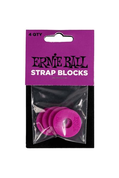 Ernie Ball Ernıe Ball P05618 Strap Blocks 4pk Purple