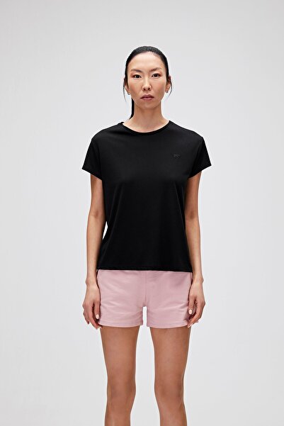 Bad Bear Violet O-neck T-shirt Black Basic Women's T-Shirt