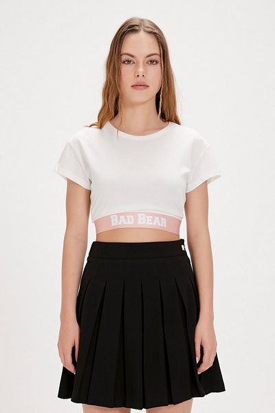 Bad Bear White Printed Della Women's T-Shirt