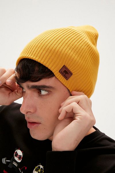 Bad Bear Cure Unisex Mustard Beanie.
