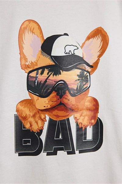 Bad Bear Spark White Printed Kids T-Shirt