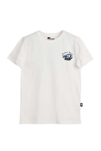 Bad Bear Dustin White Printed Kids T-Shirt