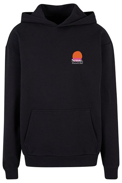 9N1M SENSE Herren Sense Goth Baskılı Kapüşonlu Yıkanmış