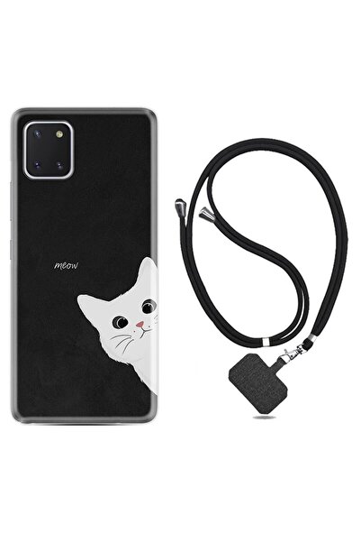 Kılıfland Samsung Galaxy Note 10 Lite Kılıf Resimli Desenli Silikon Boyun Ask...