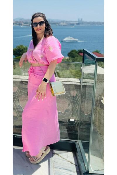 shemonna PEMPE DENİZ KABUKLU MÜSLİN TAKIM