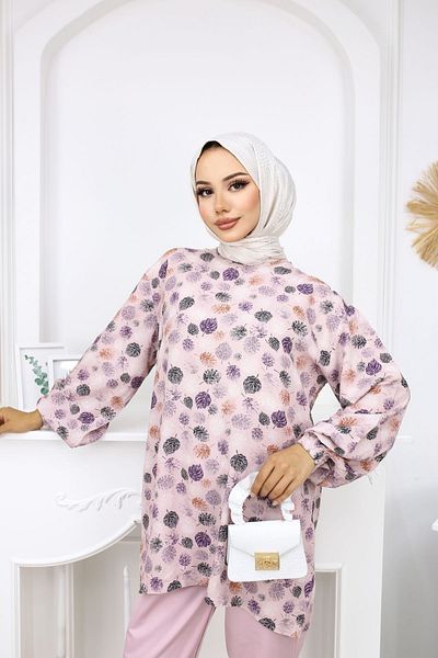 festmoda Leaf Pink Women's Double Suit - Tiny