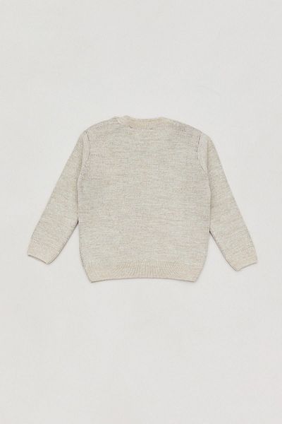 Fulla Moda Embroidered Crew Neck Unisex Knitwear Sweater