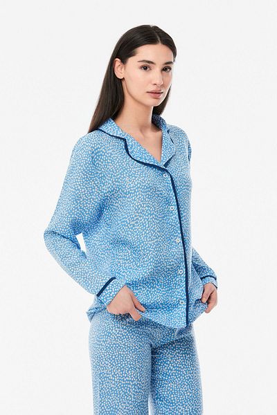 Fulla Moda Set pijama cu buline cu nasturi