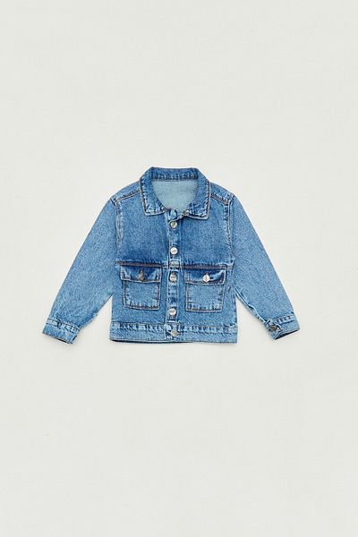Fulla Moda Double Pocket Girl's Denim Jacket