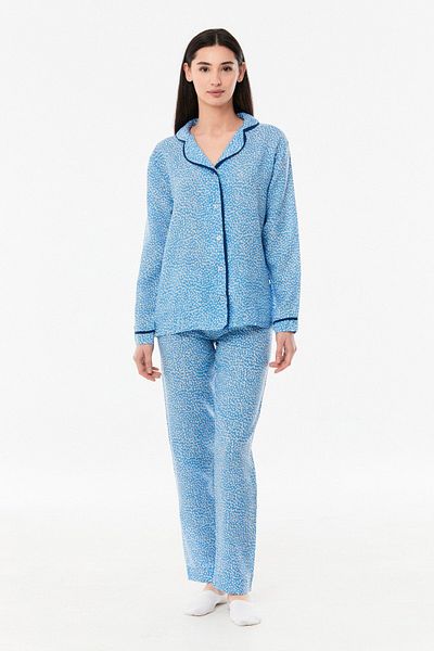 Fulla Moda Set pijama cu buline cu nasturi