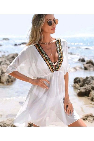 ARHEZ TEKSTİL ethnic patterned pareo