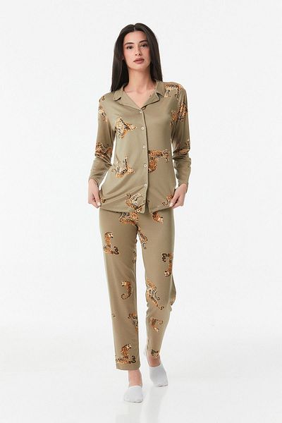 Fulla Moda Leopard Printed Pajama Set