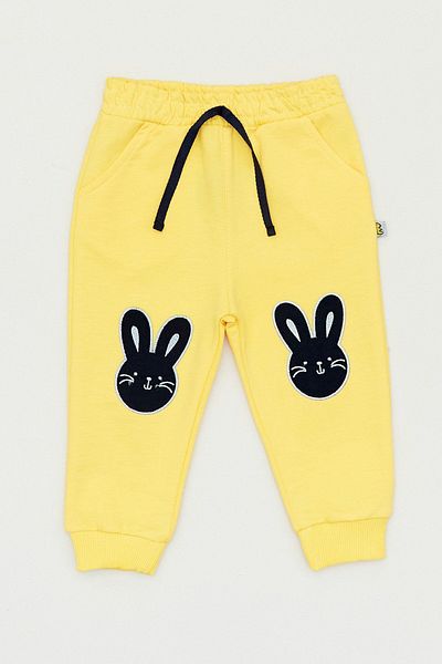 Fulla Moda Rabbit Embroidered Jogger Girl's Sweatpants