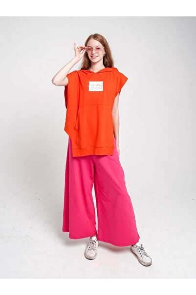Marions Tricou cu glugă cu imprimeu sălbatic pentru fete