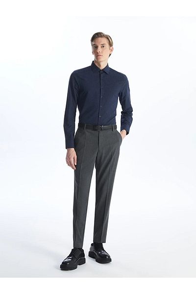 LC Waikiki LCWAIKIKI Formal Slim Fit Long Sleeve Patterned Poplin Men's Shirt
