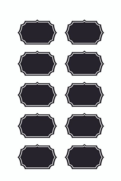 DamgaMarket Etichete de preț negre din PVC șters, reinscriptibile, table negre din PVC, 8 cm x 12 cm