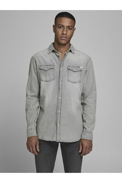 Jack & Jones Jack&Jones 12138115 Μακρυμάνικο πουκάμισο με 2 τσέπες Citcit
