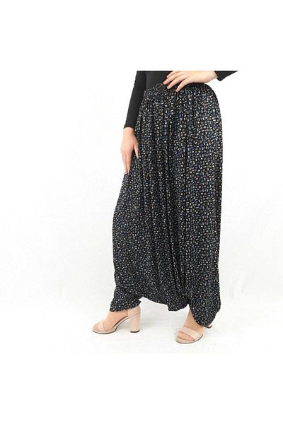 ÖZÖZKANLAR Floral Local Violet Bottom Mesh Shalwar Color-2