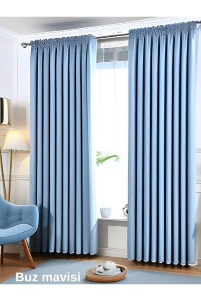MebelPort Curtain Blackout Karartma 1/2 Pileli fonluk