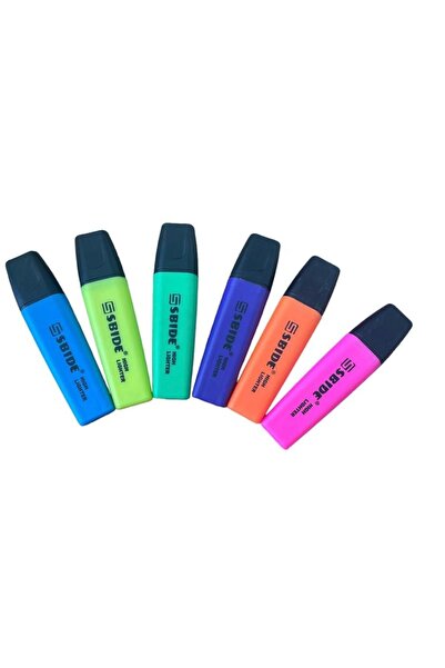 EVENT SIBIDE HIGH LIGHTER PHOSPHORUS PEN 6 COLORS 6 PIECES