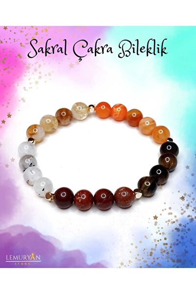 LEMURYANSTONE سوار للجنسين من الحجر الطبيعي الأصلي