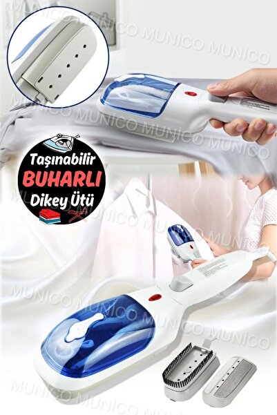 Munico Taşınabilir Buharlı Ütü - Güçlü Buhar İle Giysilerinizi Sterilize Edin Mini Elektrikli Ütü Makinesi
