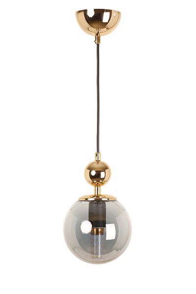 MŞ Aydınlatma Misket Gold Plated Smoked Glass Chandelier