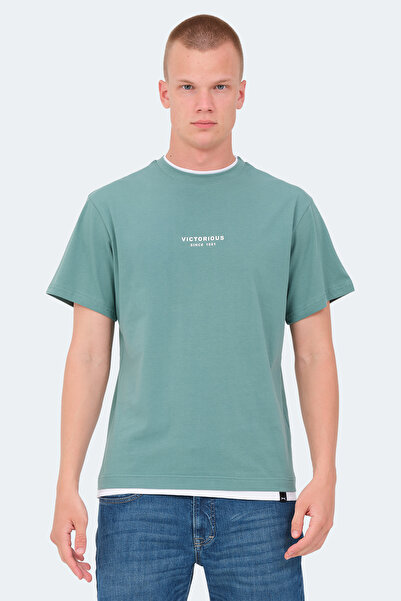 Slazenger Vreni Men's Aqua Green T-Shirt