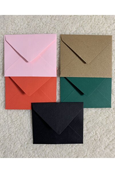 eylülün etiket fabrikası Plic Notă de Revelion / Anul Nou - Mini Plic Colorat - Mix 5 Culori 7-9 cm. 30 de bucăți