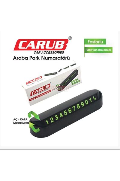 Carub CAR PARKING NUMARATOR WITH PHOSPHOR