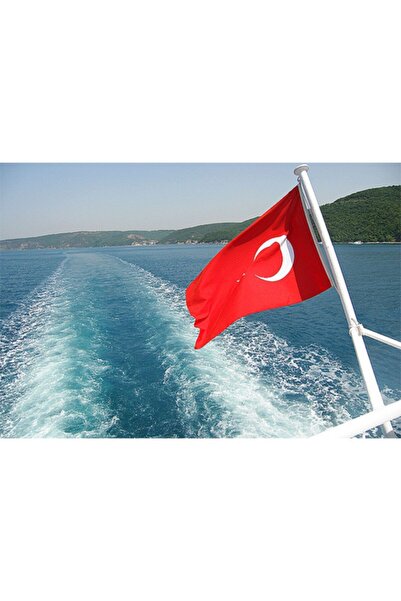 bayrakal Tekne Bayrağı, Tekne Türk Bayrağı, Küçük Bayrak, 30x45cm Türk Bayrağ...