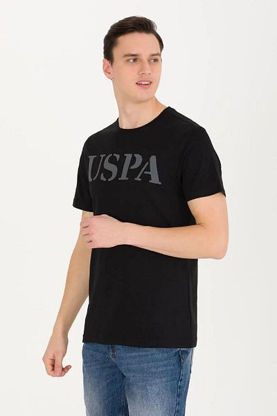 U.S. Polo Assn. Tricou de bază cu gât crew pentru bărbați