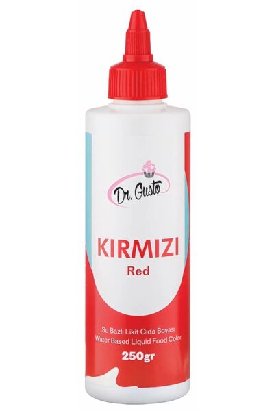 Gusto Kırmızı Sıvı Gıda Boyası 250 Ml
