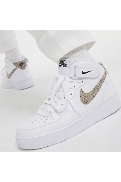 Nike Air Force 1 07 Mid Classic Velcro Kadın Spor Ayakkabı DD9625-101 stilim ...