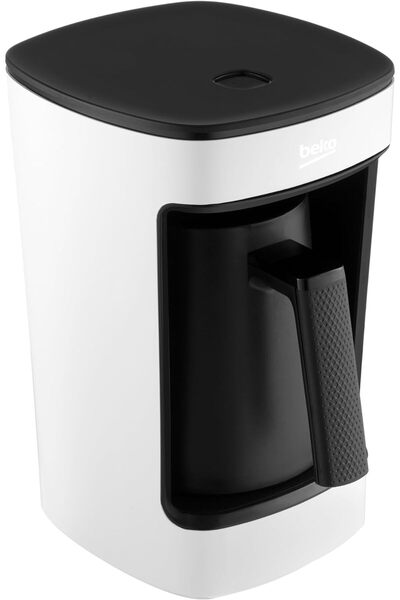 Beko Turkish Coffee Machine, 580W, CookSense2, Audio & light warning, Anti Spil, 5 Cups - TKM2341W