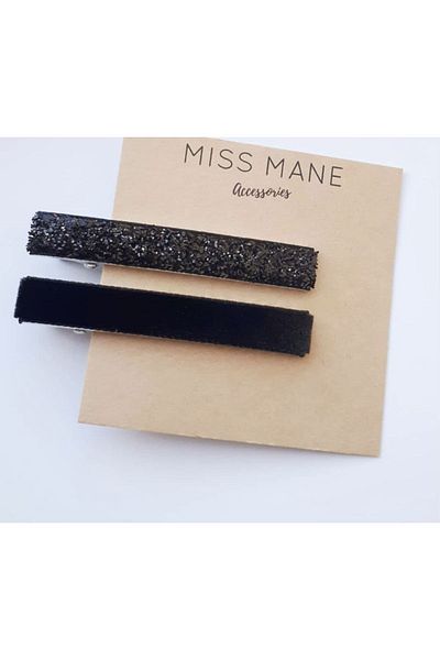 HUby design Clip Snap 2-Piece Buckle Side Buckle Shiny Side Buckle Velvet Buckle