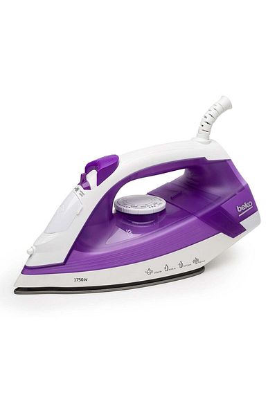 Beko Steam Iron PTFE Non-stick Coated, Self Cleaning, Dry Ironing, 220ml Capacity - SIM3617