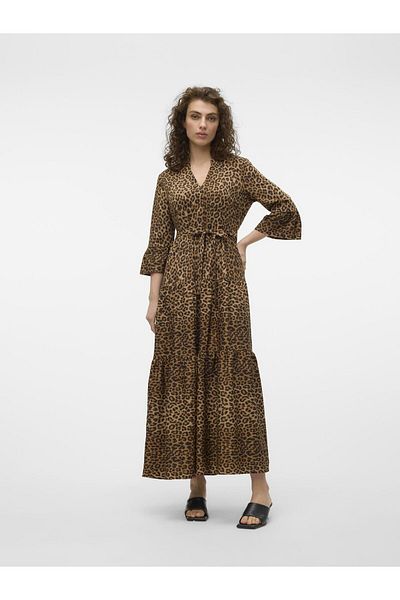 Vero Moda VMZERA Langes Kleid - Bequemer Schnitt