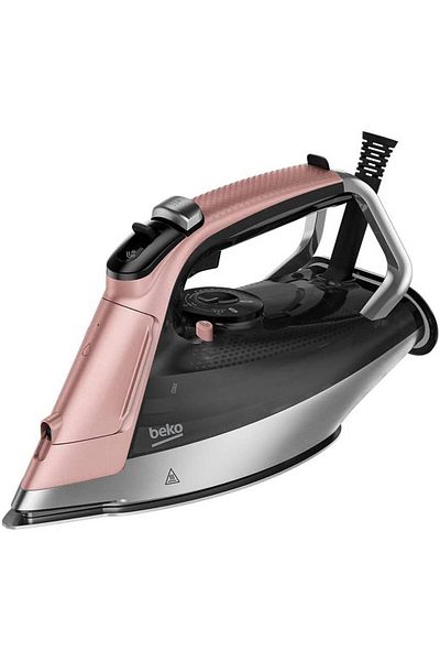 Beko Steam Iron SuperGlide Ceramic Soleplate,350ml, Digital display, Auto Clean, Auto Shut - SIM8130