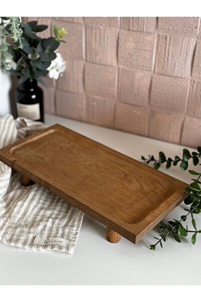 BUCOLIC حامل خشبي مستطيل متعدد الأغراض / حامل عرض